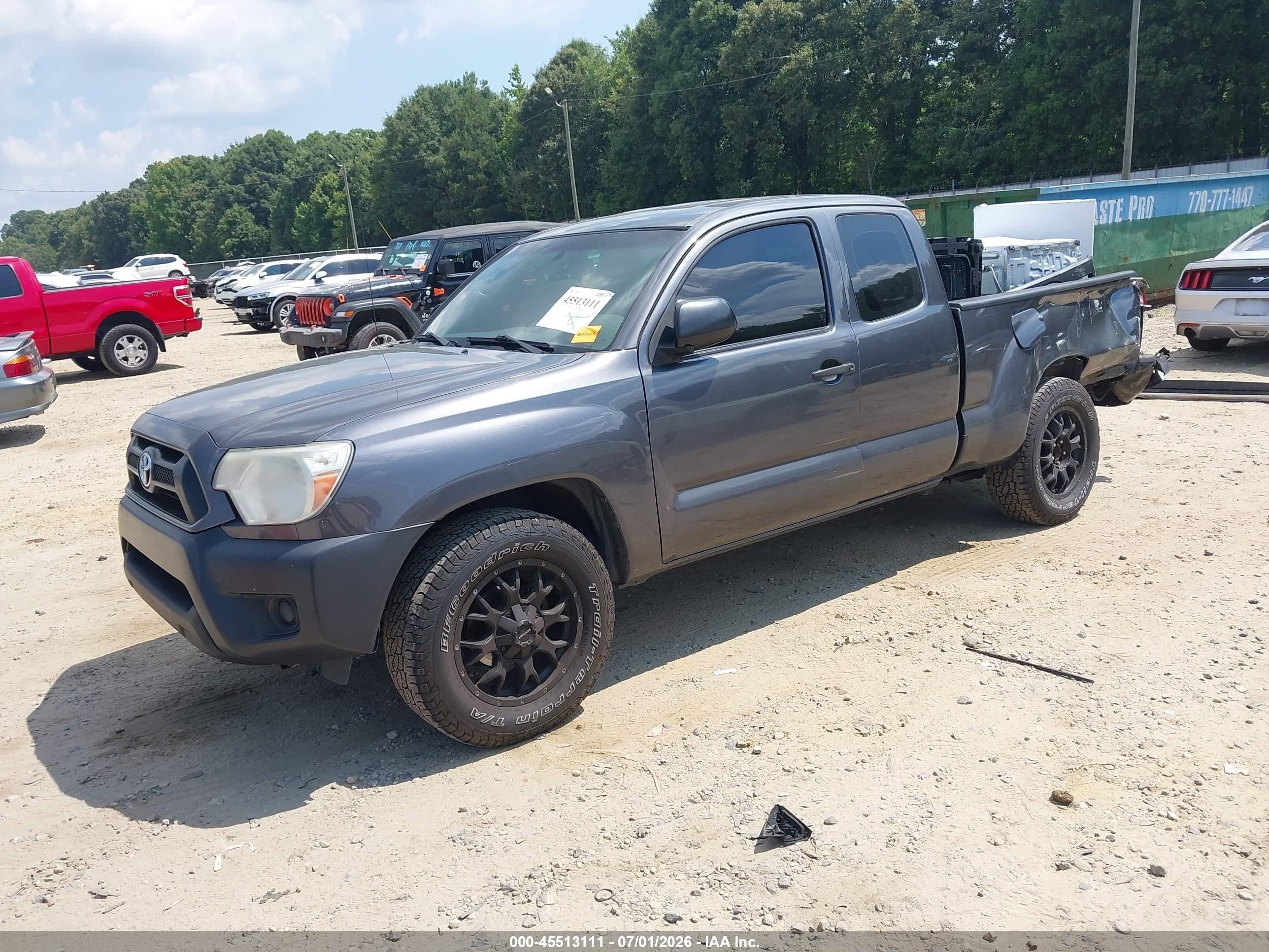 2015 Toyota Tacoma   Gray vin: 5TFTX4CN1FX055628