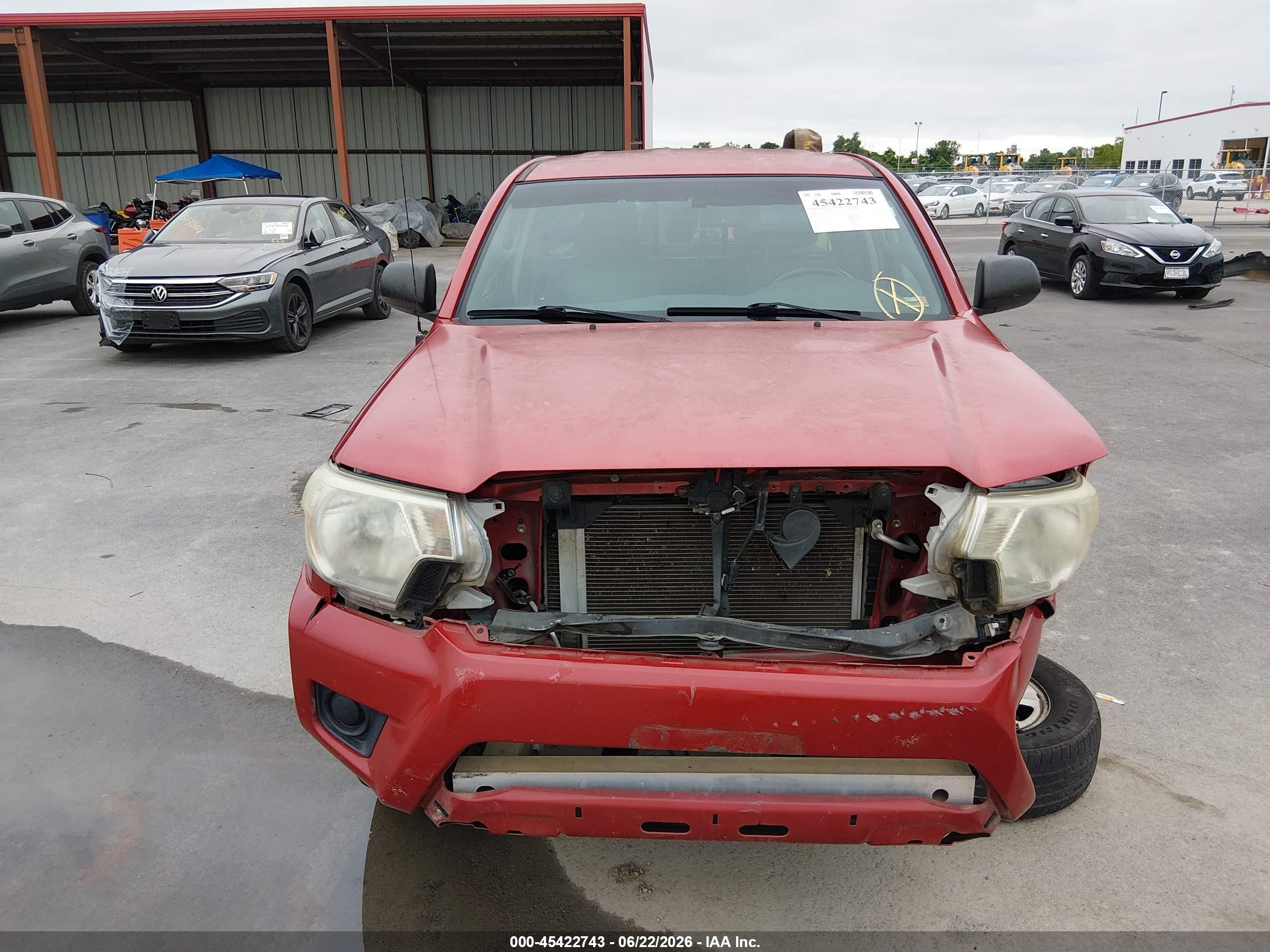 2013 Toyota Tacoma   Red vin: 5TFTX4CN2DX022490