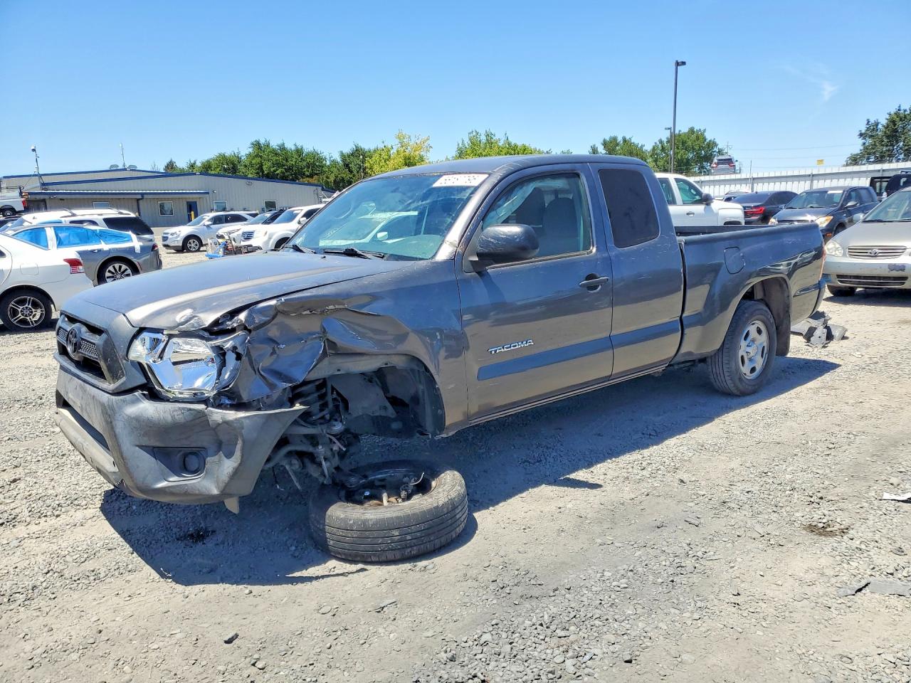 2015 Toyota Tacoma Access Cab Серый vin: 5TFTX4CN2FX051295