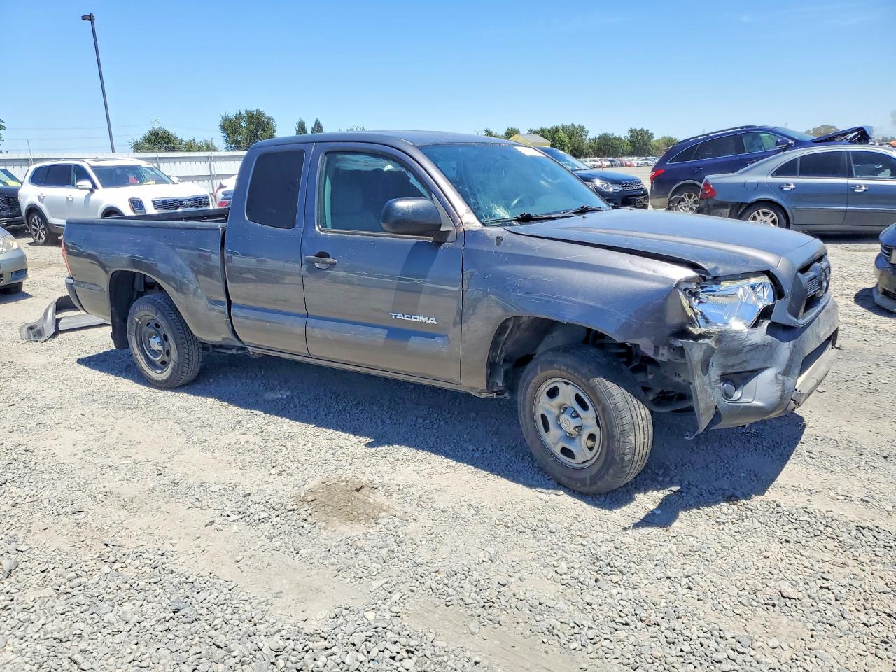 2015 Toyota Tacoma Access Cab Серый vin: 5TFTX4CN2FX051295