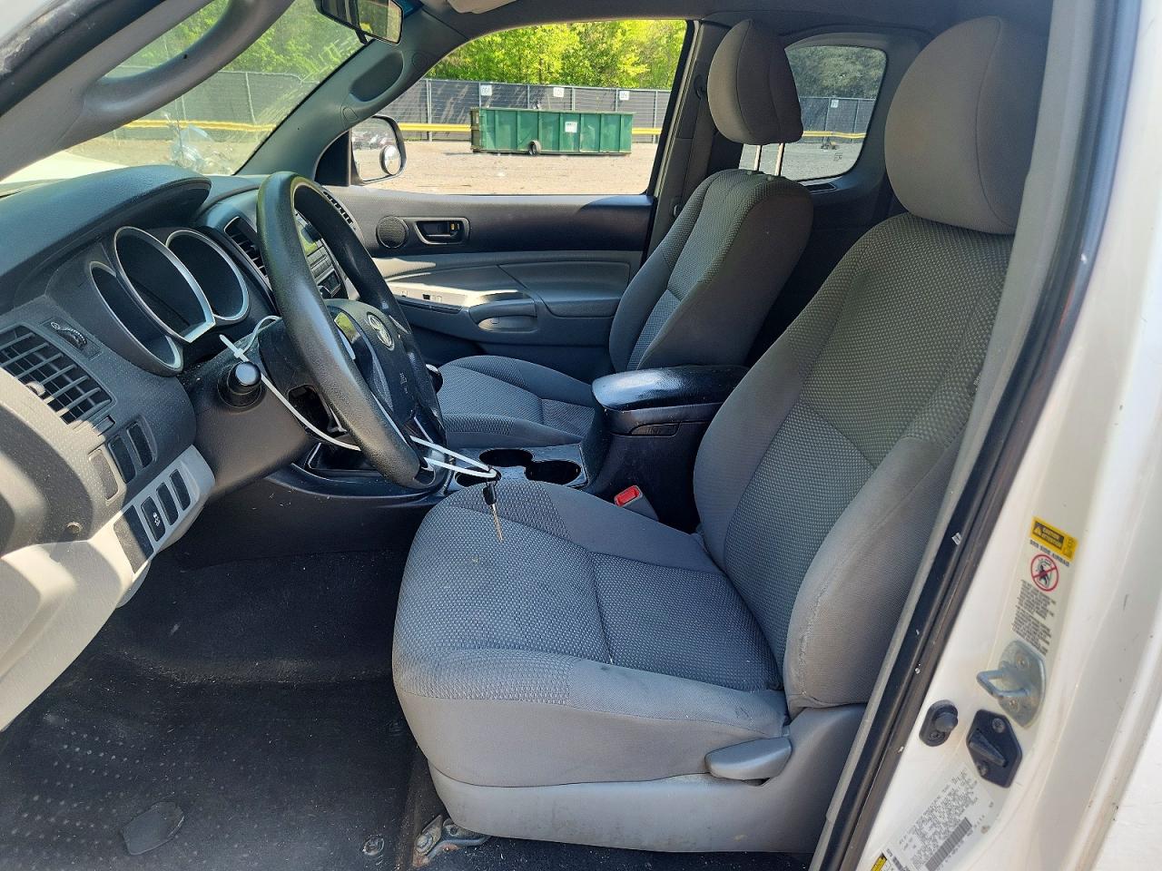 2012 Toyota Tacoma Access Cab White vin: 5TFTX4CN3CX014736