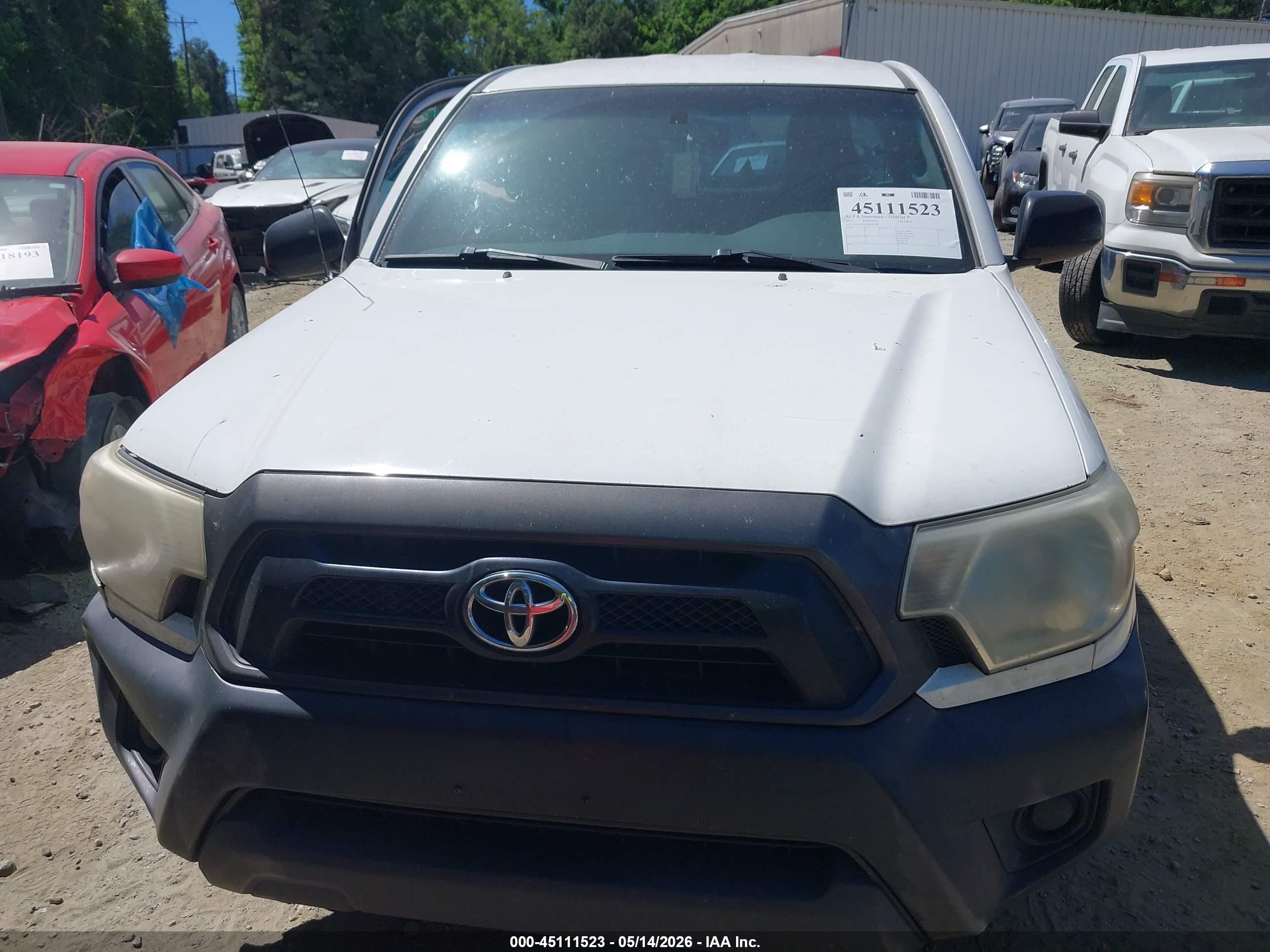 2013 Toyota Tacoma   White vin: 5TFTX4CN3DX035782