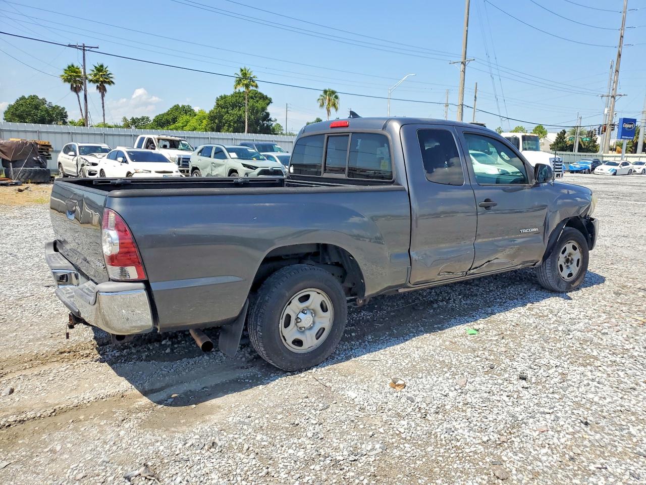 2014 Toyota Tacoma Access Cab Серый vin: 5TFTX4CN3EX041003