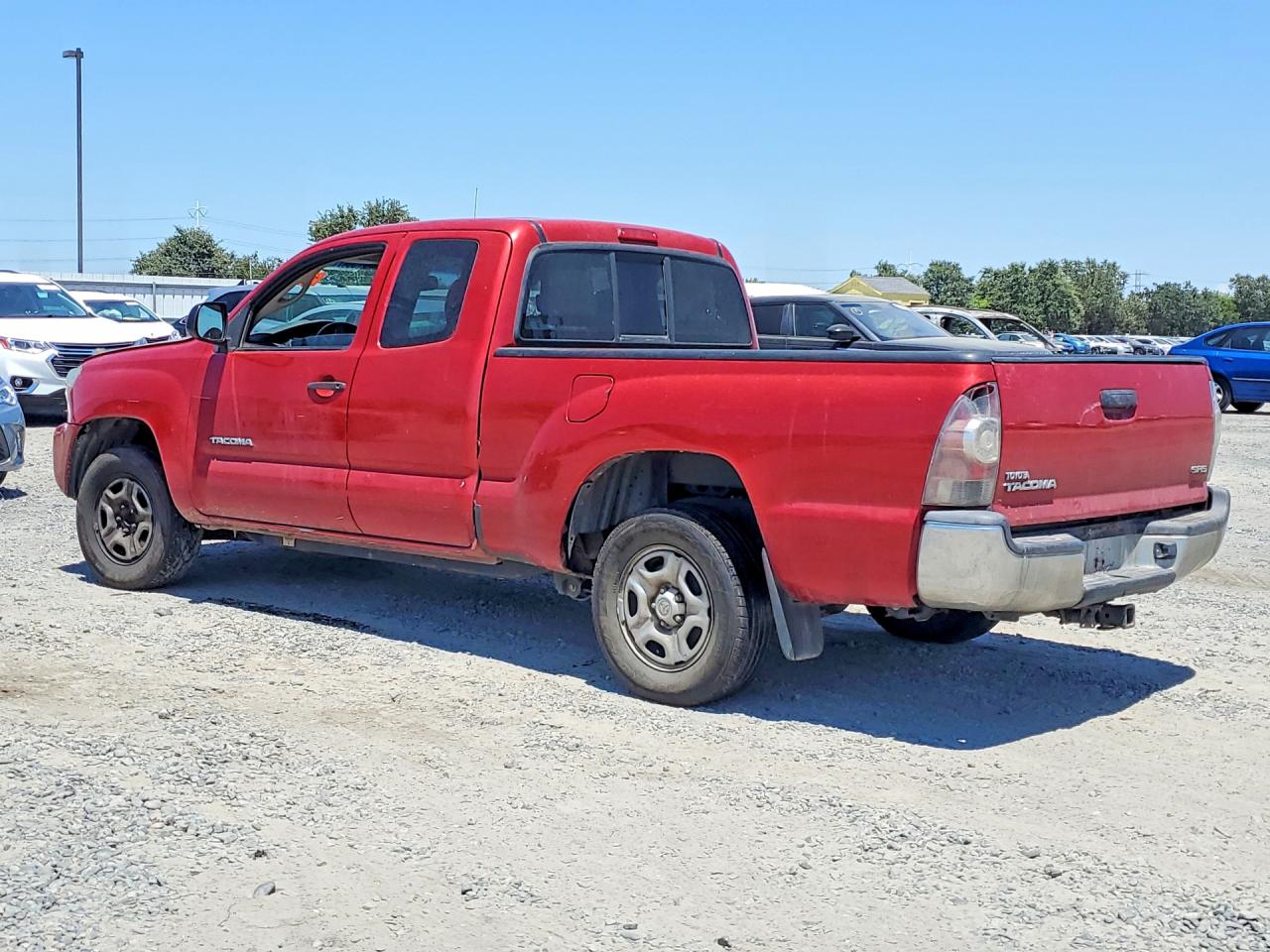 2013 Toyota Tacoma Access Cab Red vin: 5TFTX4CN4DX021907