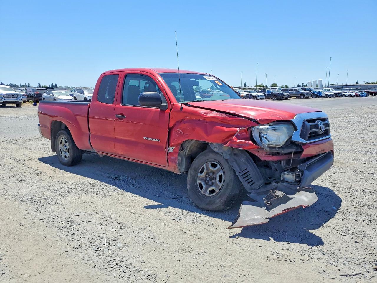 2013 Toyota Tacoma Access Cab Red vin: 5TFTX4CN4DX021907