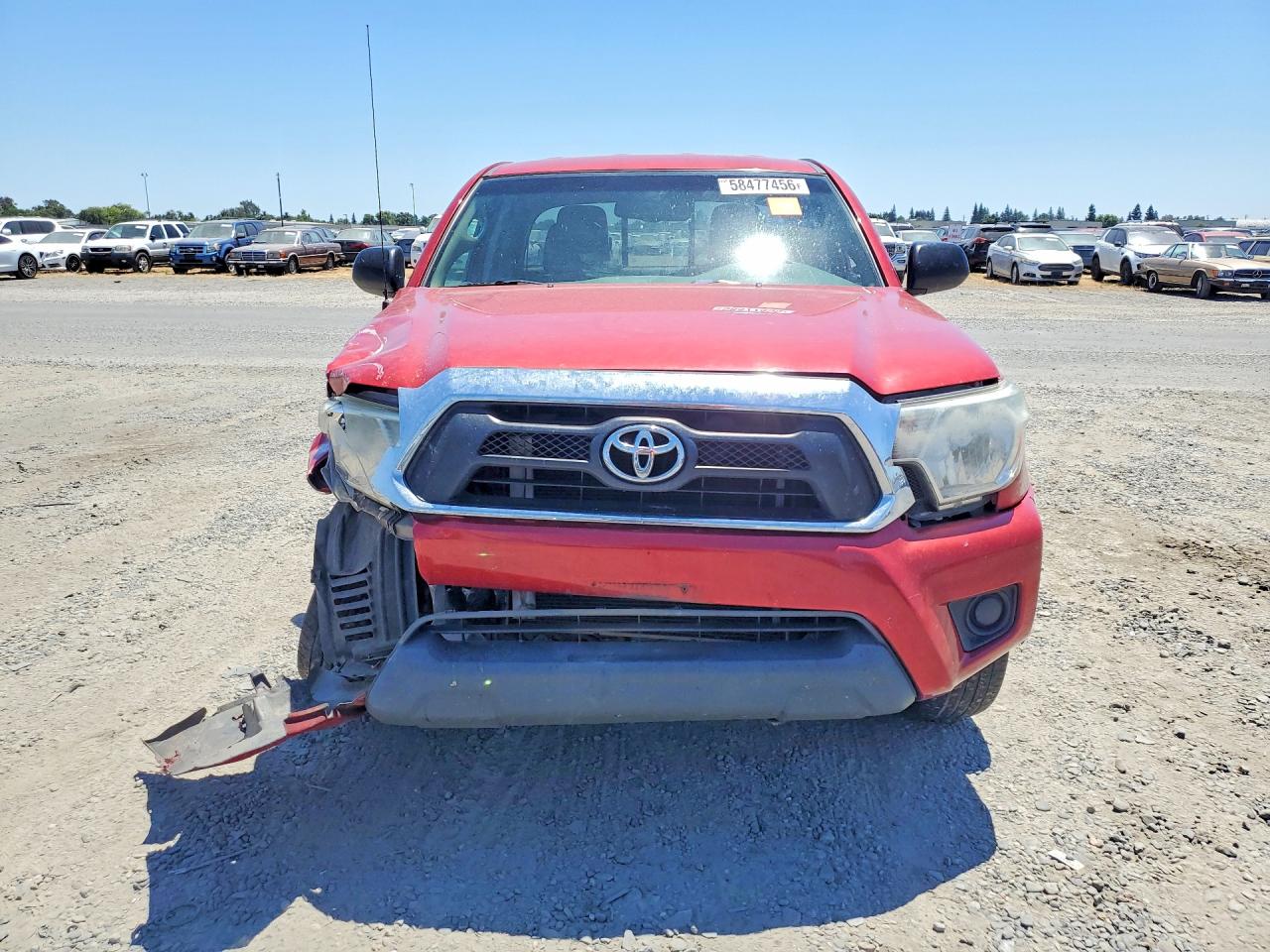 2013 Toyota Tacoma Access Cab Red vin: 5TFTX4CN4DX021907