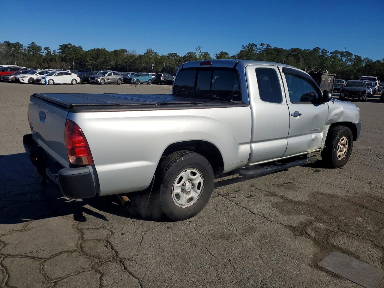 2013 Toyota Tacoma Access Cab Silver vin: 5TFTX4CN4DX022183
