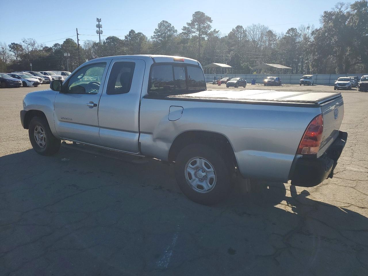 2013 Toyota Tacoma Access Cab Silver vin: 5TFTX4CN4DX022183