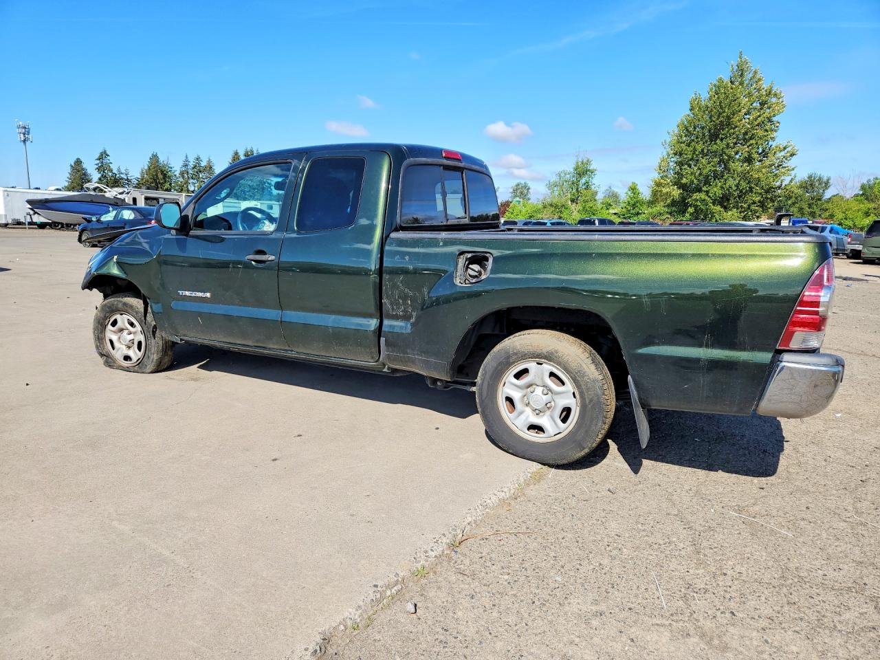 2013 Toyota Tacoma Access Cab Зеленый vin: 5TFTX4CN4DX032616