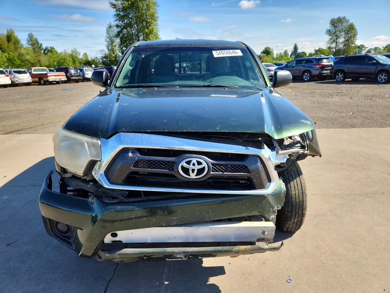 2013 Toyota Tacoma Access Cab Зеленый vin: 5TFTX4CN4DX032616