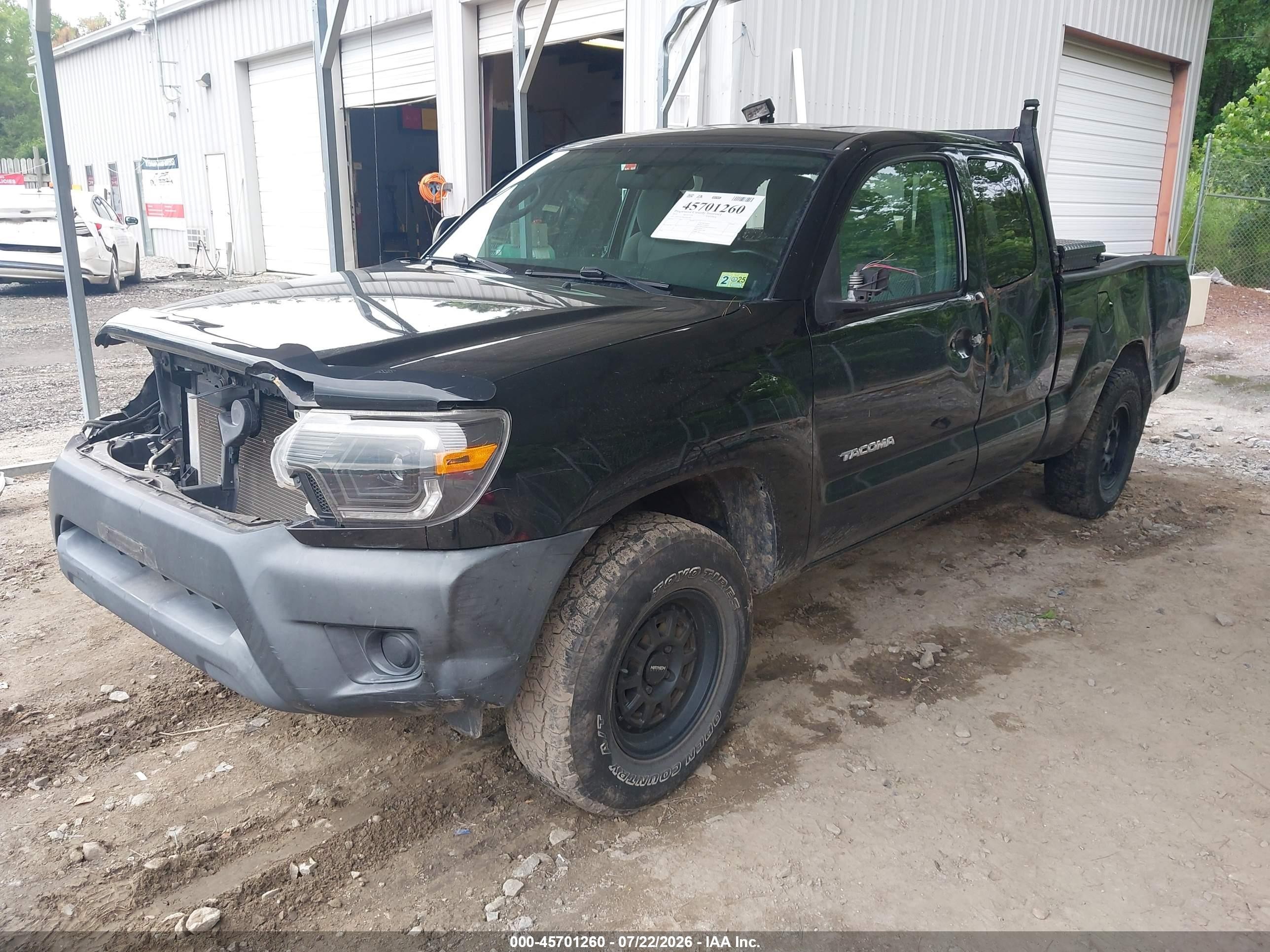 2014 Toyota Tacoma   Black vin: 5TFTX4CN4EX046582