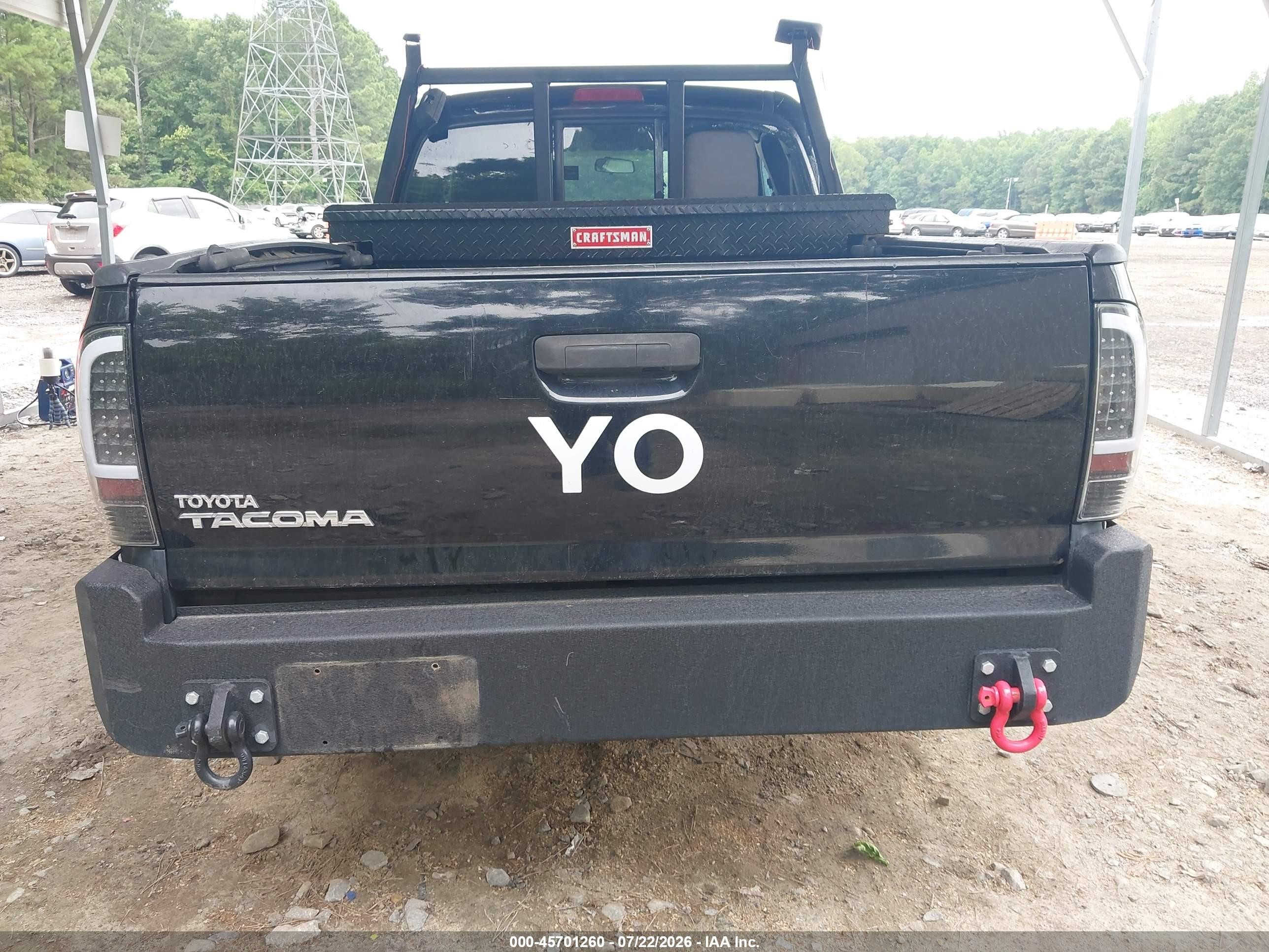2014 Toyota Tacoma   Black vin: 5TFTX4CN4EX046582
