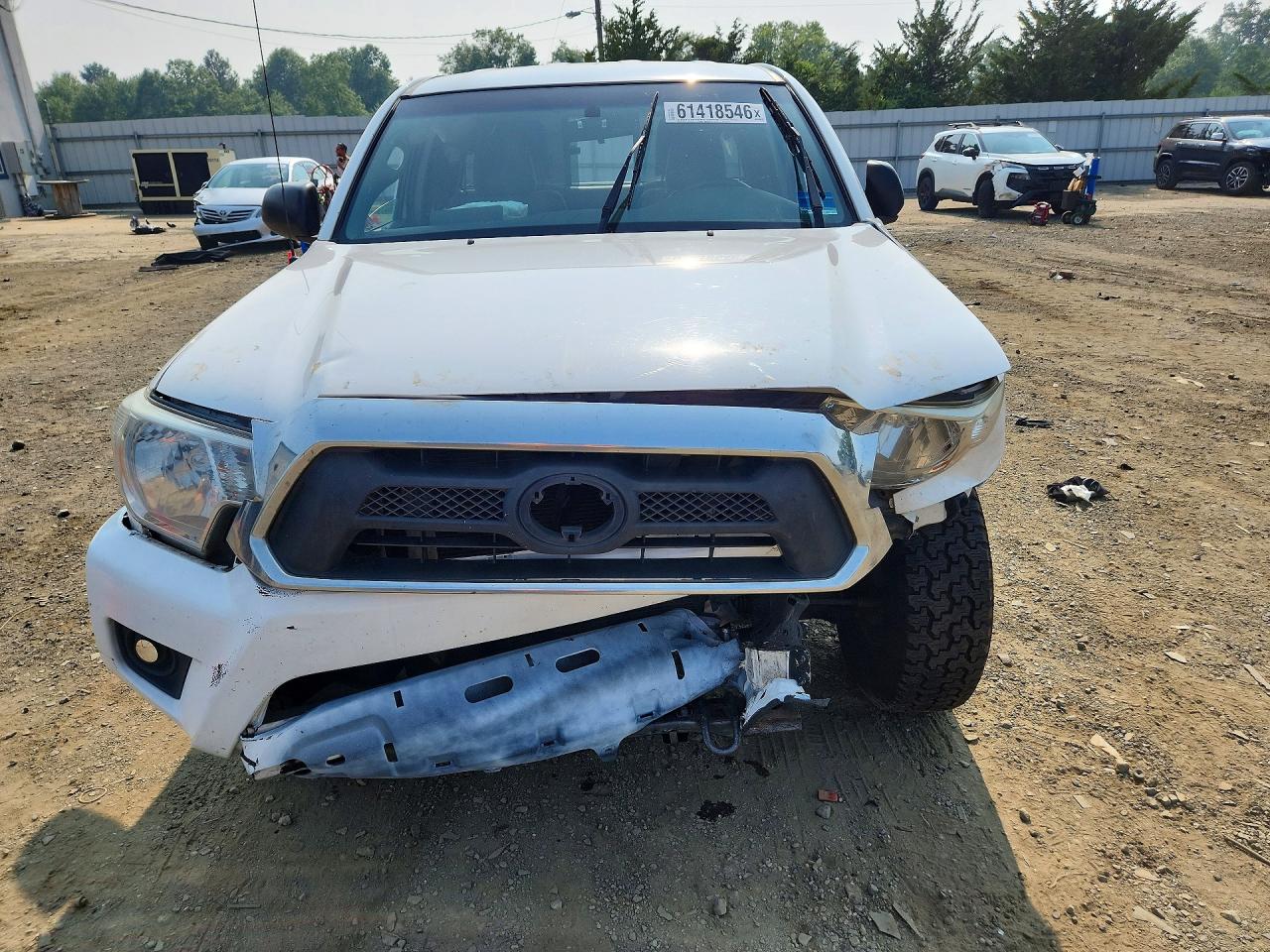2015 Toyota Tacoma Access Cab White vin: 5TFTX4CN6FX063773