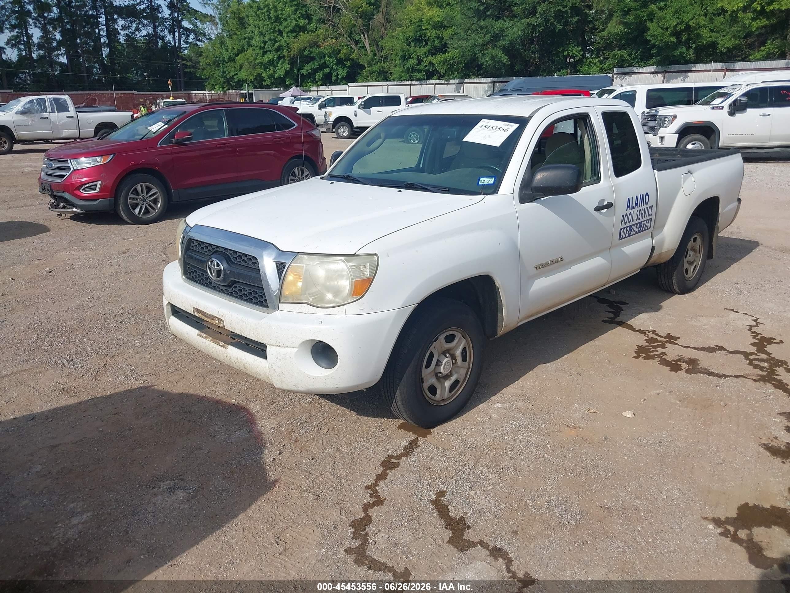 2011 Toyota Tacoma   White vin: 5TFTX4CN7BX006752