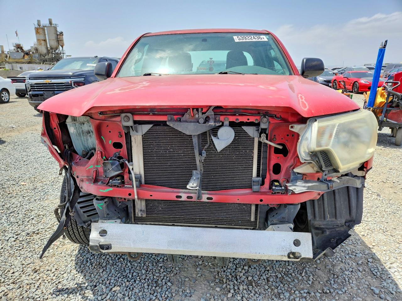 2012 Toyota Tacoma Access Cab Красный vin: 5TFTX4CN7CX014075