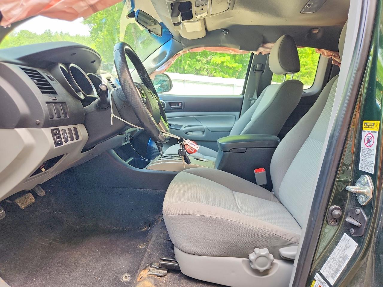 2014 Toyota Tacoma Access Cab Зеленый vin: 5TFTX4CN7EX045216