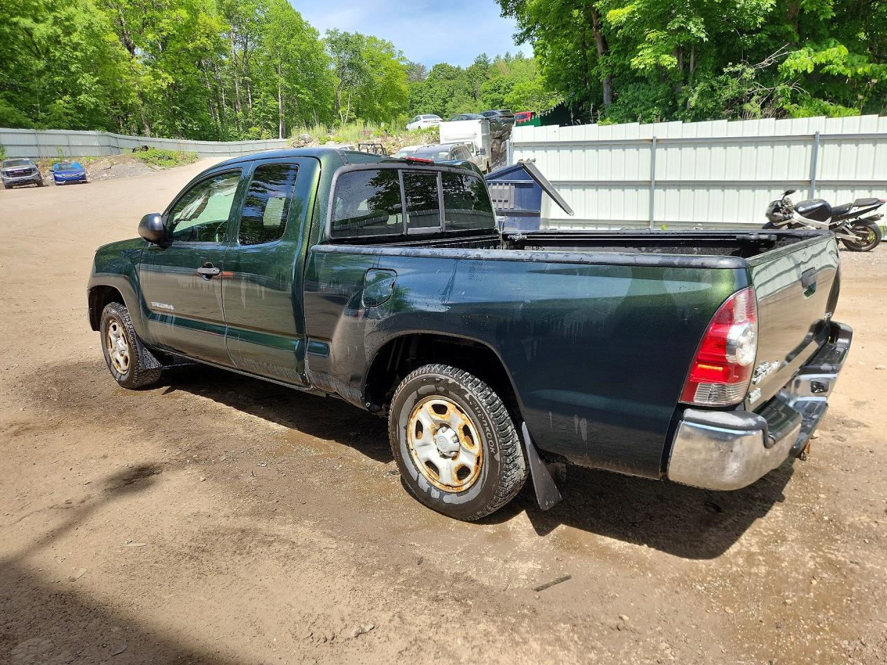 2014 Toyota Tacoma Access Cab Зеленый vin: 5TFTX4CN7EX045216
