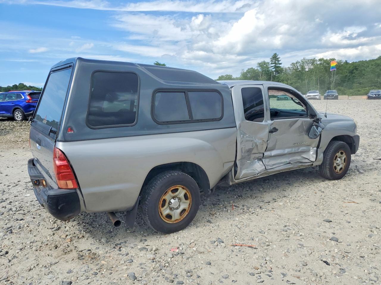 2014 Toyota Tacoma Access Cab Silver vin: 5TFTX4CN8EX042003