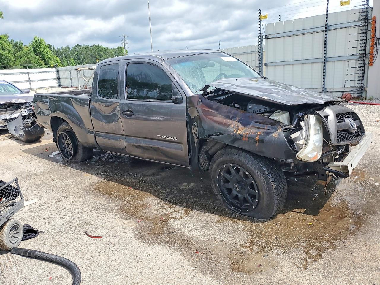 2011 Toyota Tacoma Access Cab Gray vin: 5TFTX4CN9BX010401