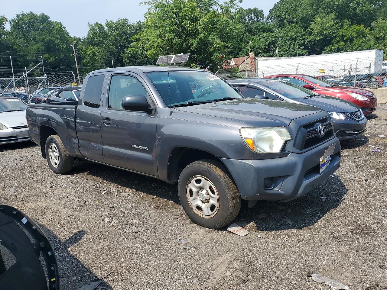 2014 Toyota Tacoma Base Gray vin: 5TFTX4CNXEX044738