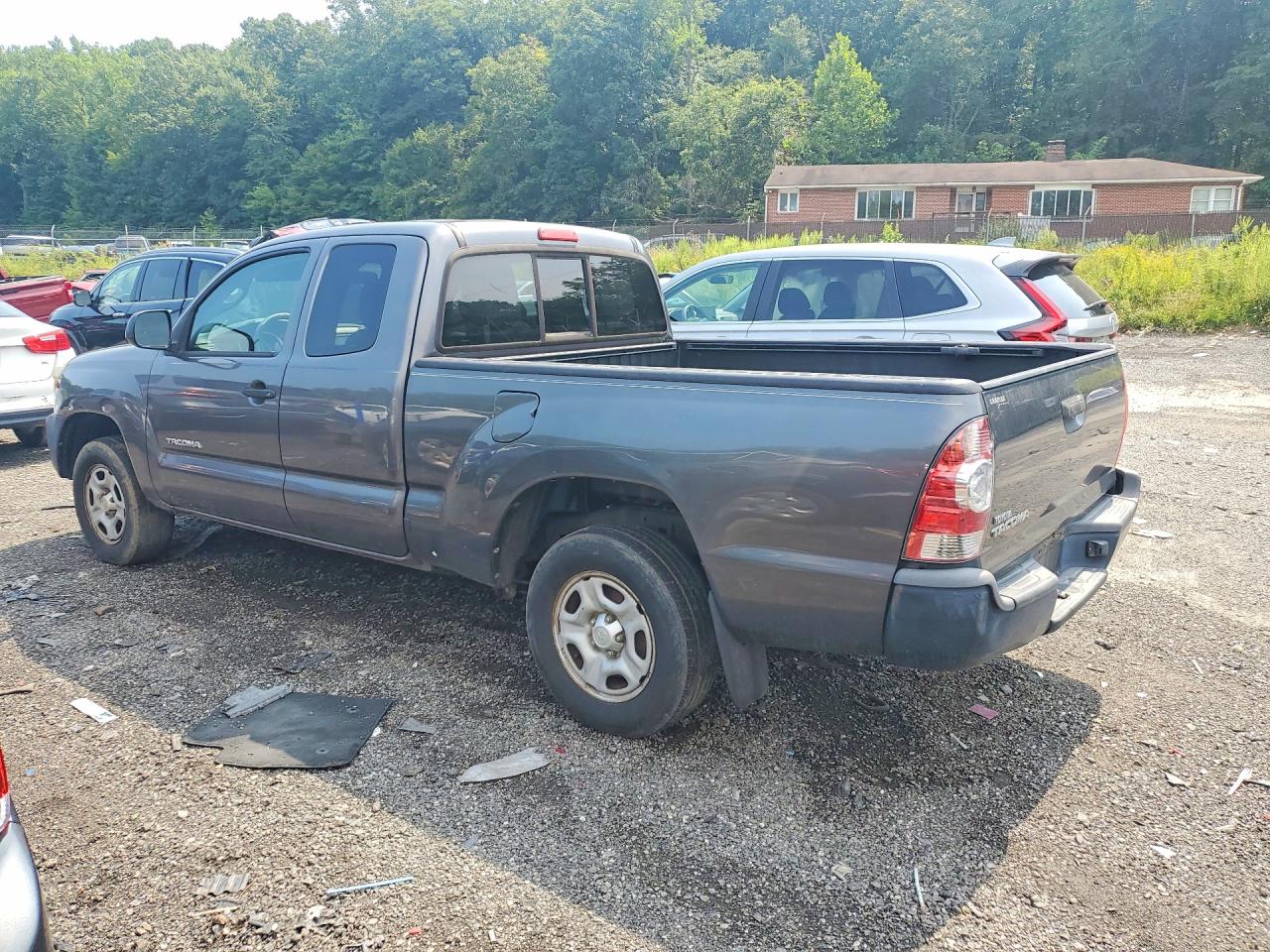 2014 Toyota Tacoma Base Gray vin: 5TFTX4CNXEX044738
