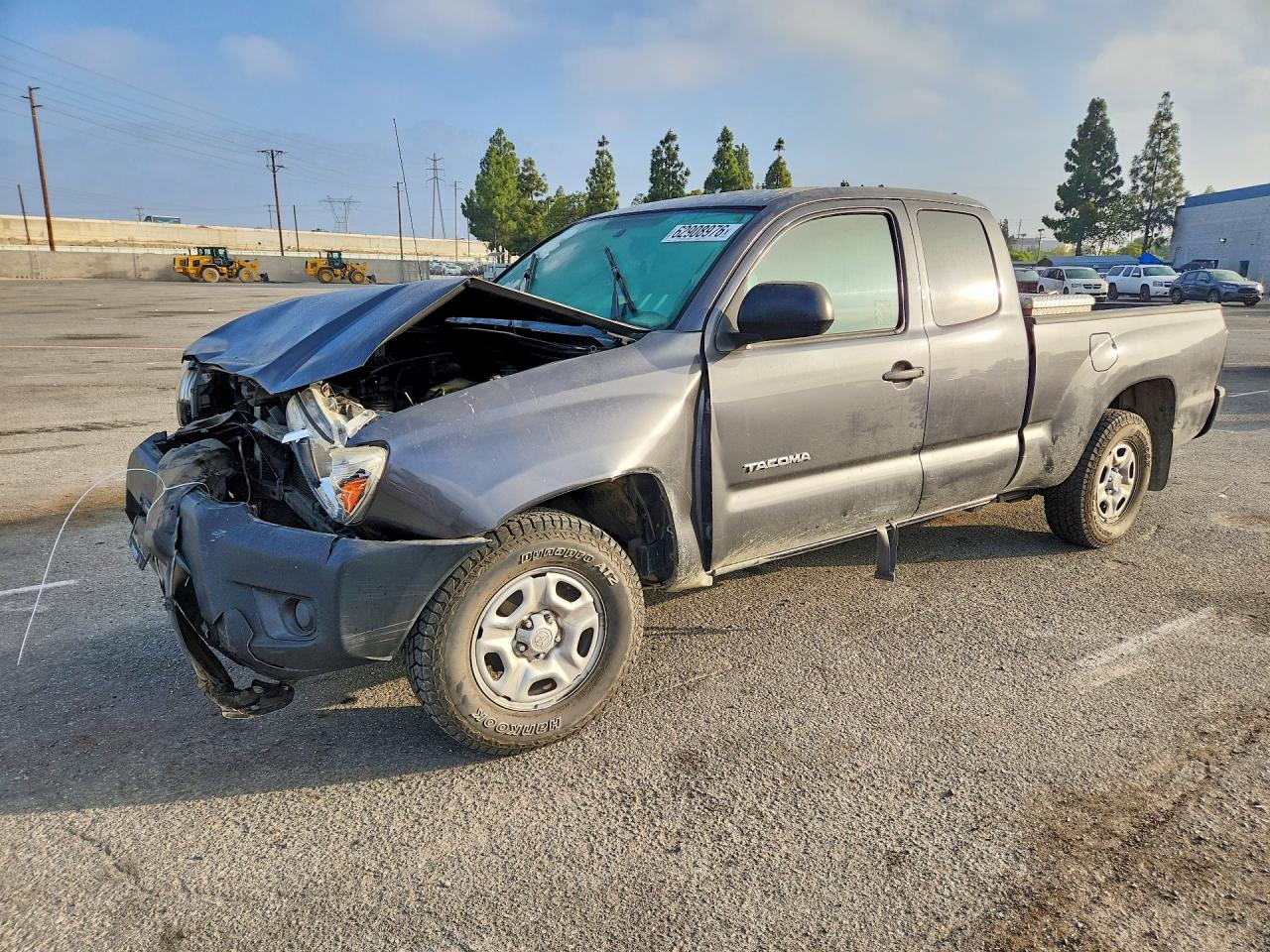 2014 Toyota Tacoma Base Gray vin: 5TFTX4CNXEX046327
