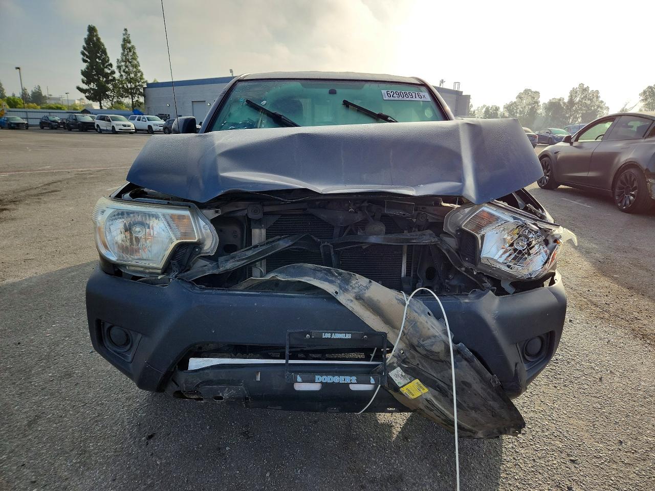 2014 Toyota Tacoma Base Gray vin: 5TFTX4CNXEX046327