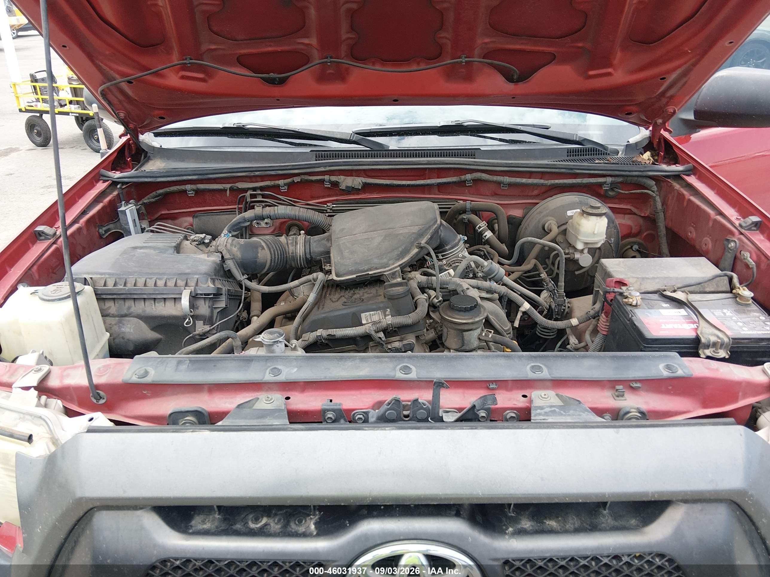 2013 Toyota Tacoma Prerunner Red vin: 5TFTX4GN0DX023549