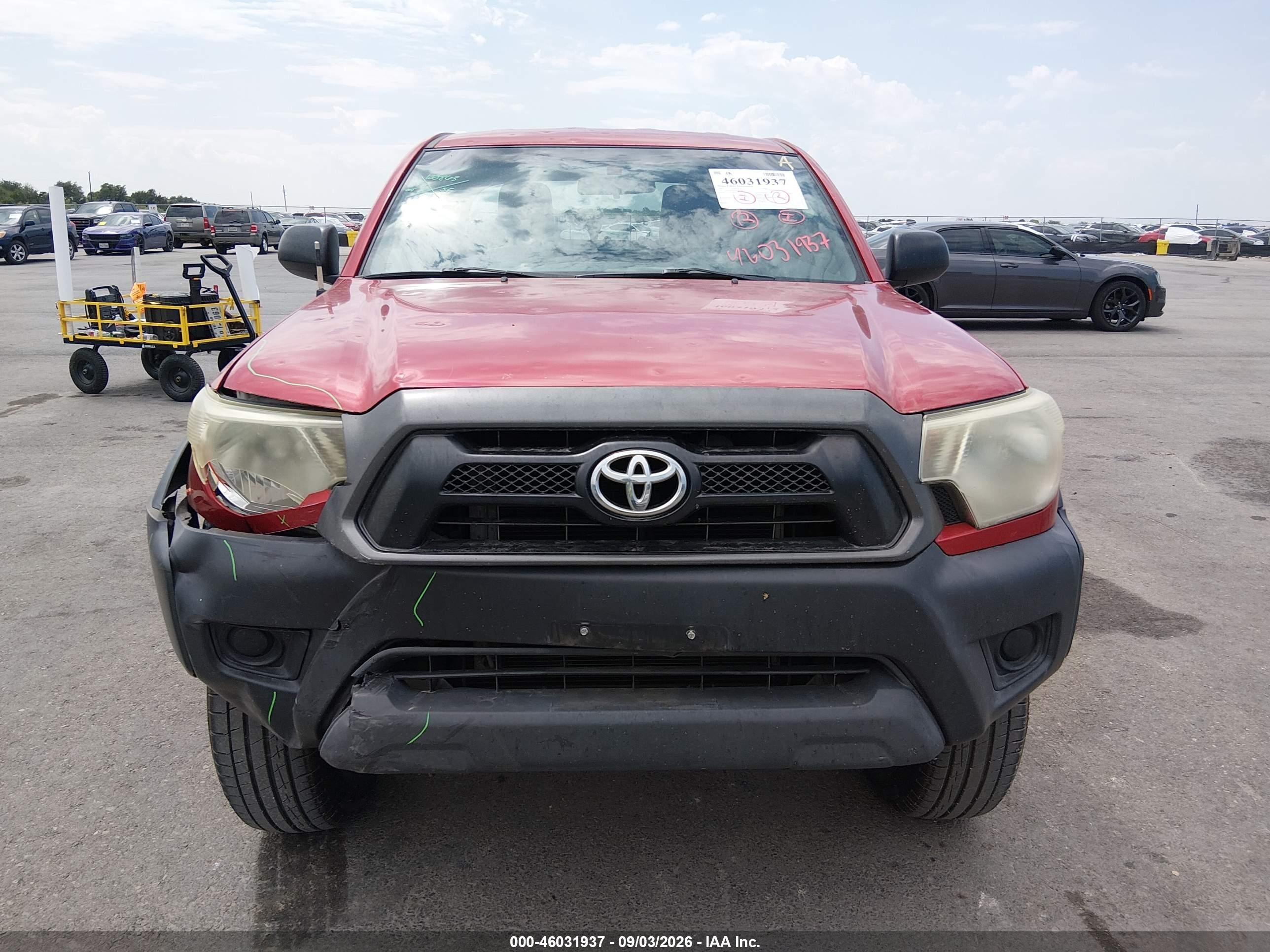 2013 Toyota Tacoma Prerunner Red vin: 5TFTX4GN0DX023549