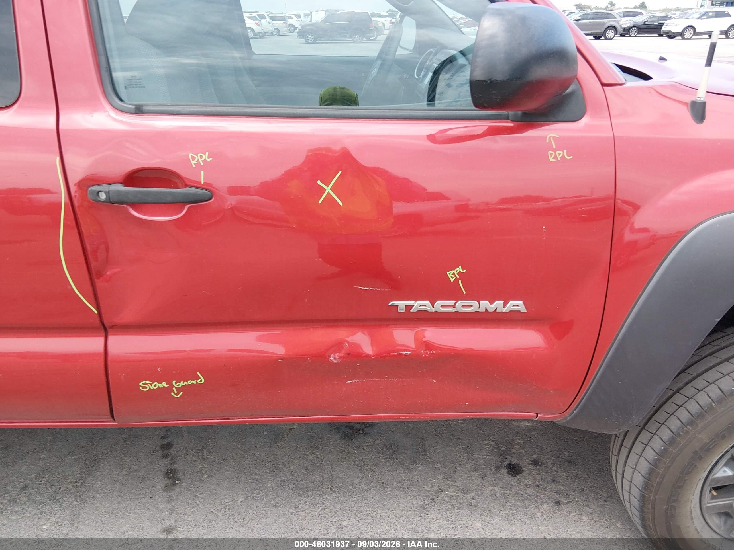 2013 Toyota Tacoma Prerunner Red vin: 5TFTX4GN0DX023549