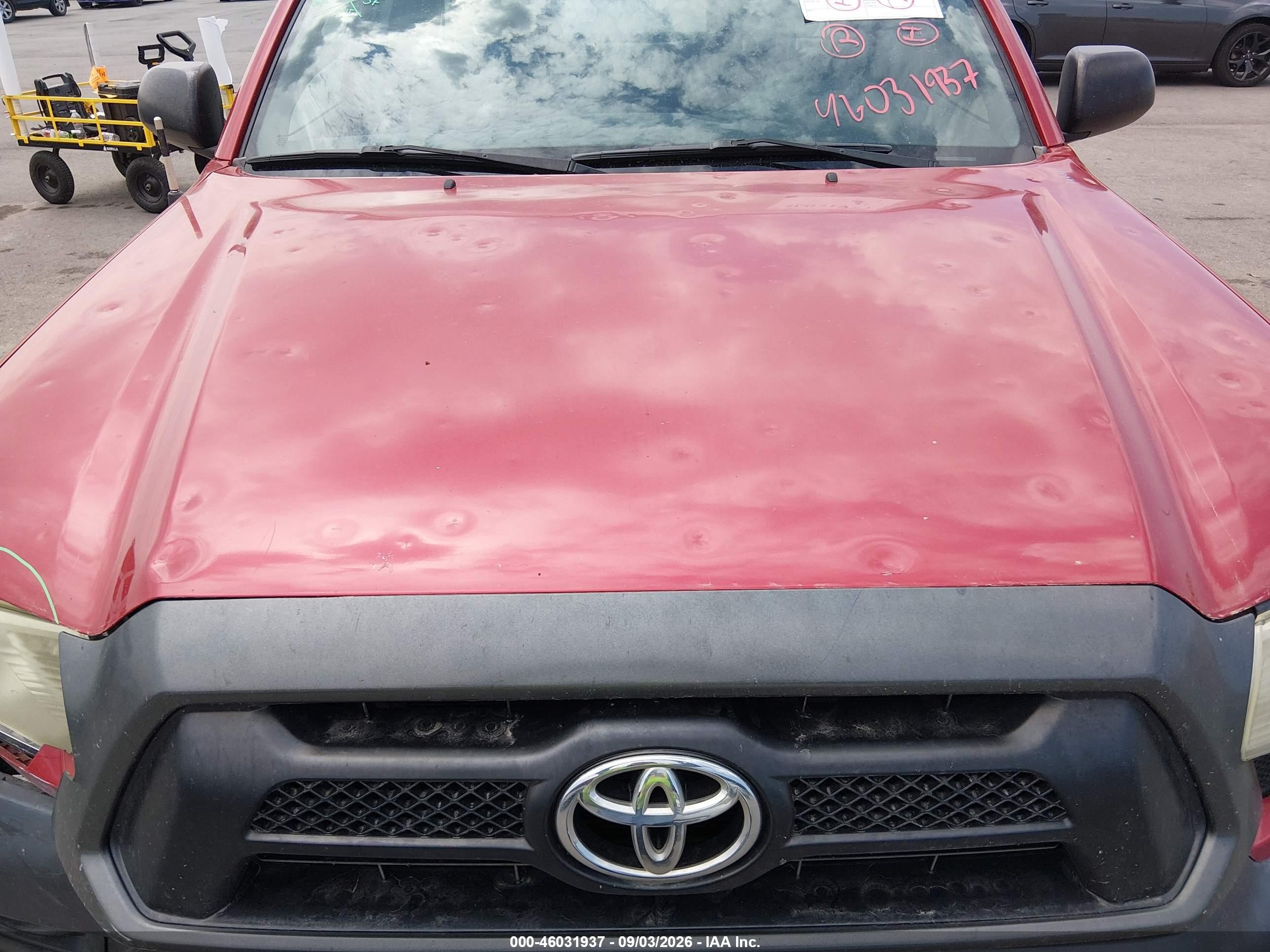 2013 Toyota Tacoma Prerunner Red vin: 5TFTX4GN0DX023549