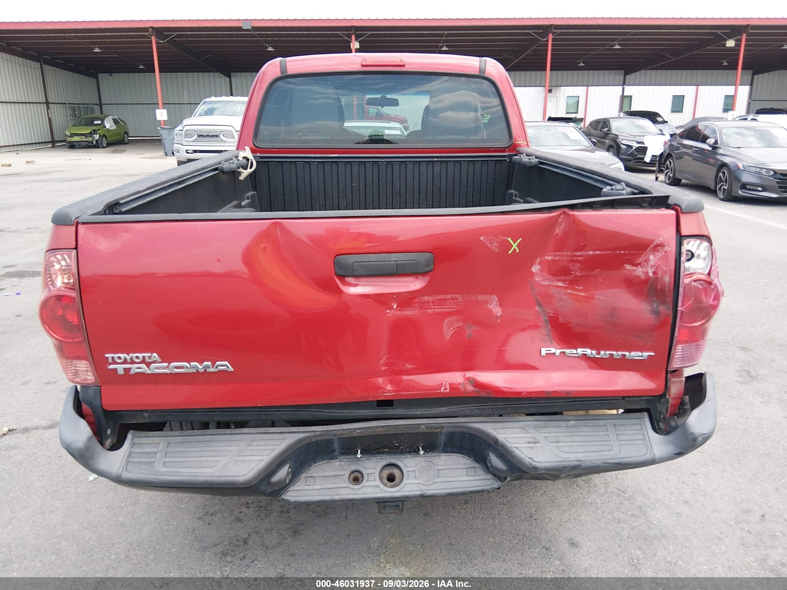 2013 Toyota Tacoma Prerunner Red vin: 5TFTX4GN0DX023549