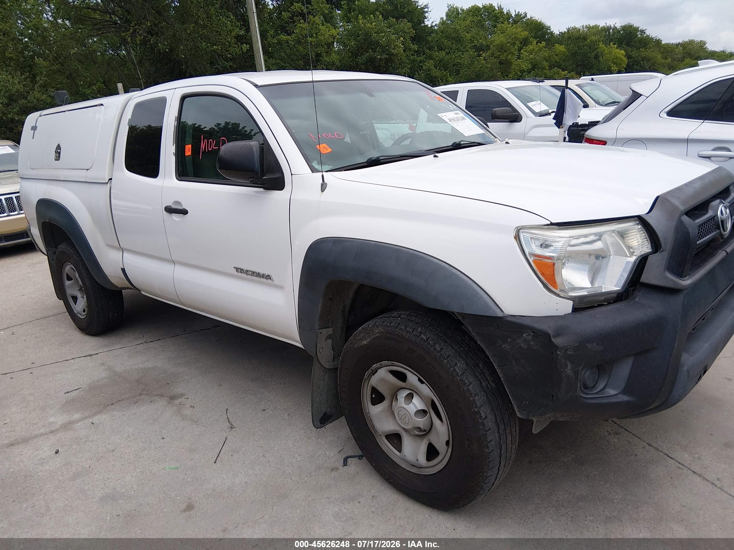 2014 Toyota Tacoma Prerunner White vin: 5TFTX4GN2EX033775