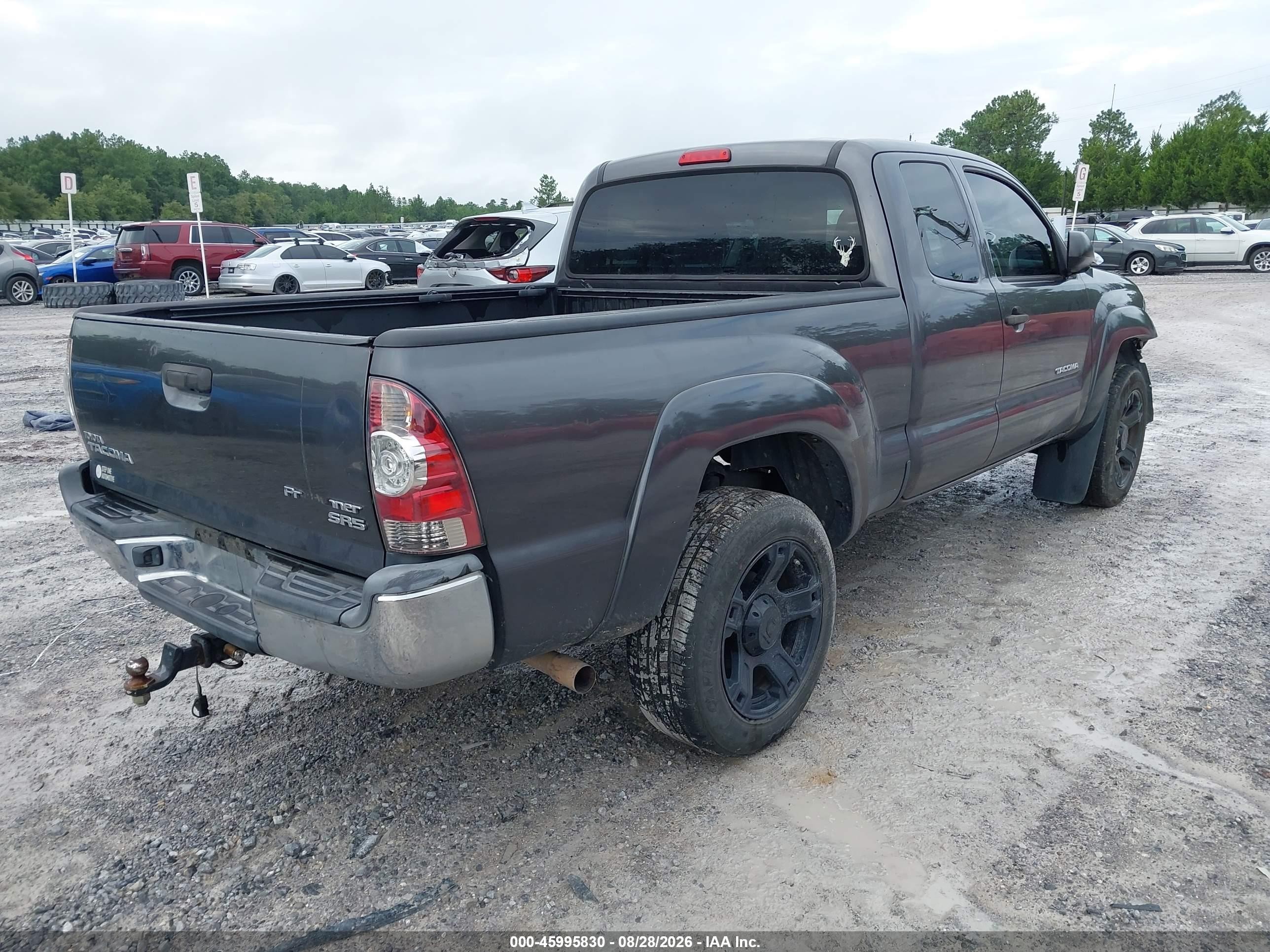 2013 Toyota Tacoma Prerunner Gray vin: 5TFTX4GN4DX021691