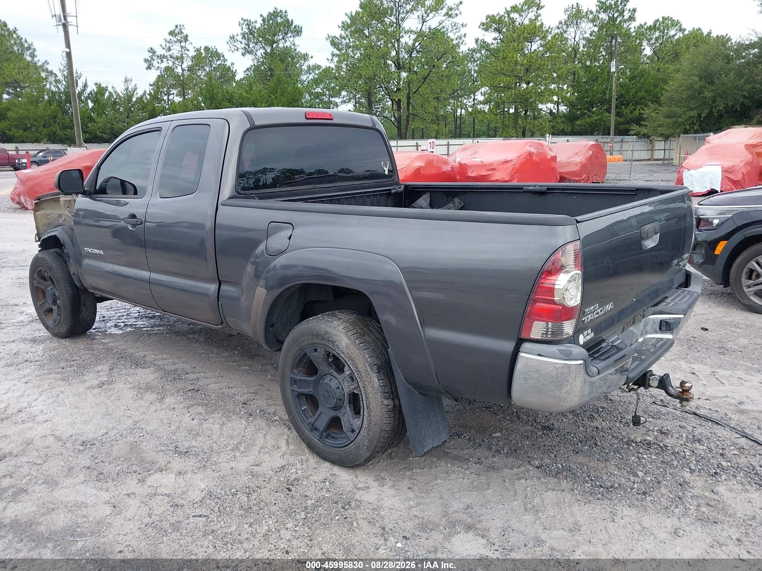 2013 Toyota Tacoma Prerunner Gray vin: 5TFTX4GN4DX021691