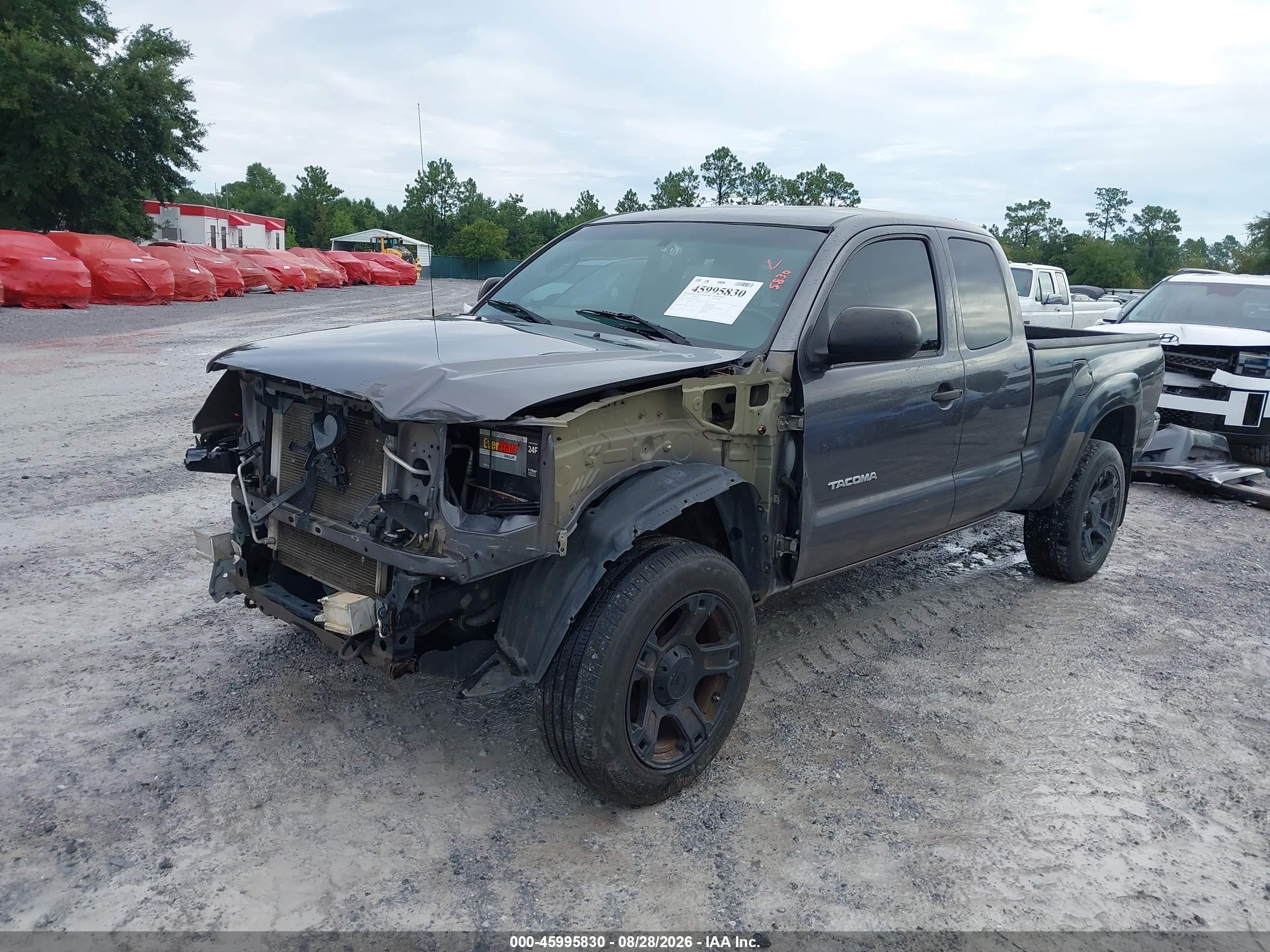 2013 Toyota Tacoma Prerunner Gray vin: 5TFTX4GN4DX021691