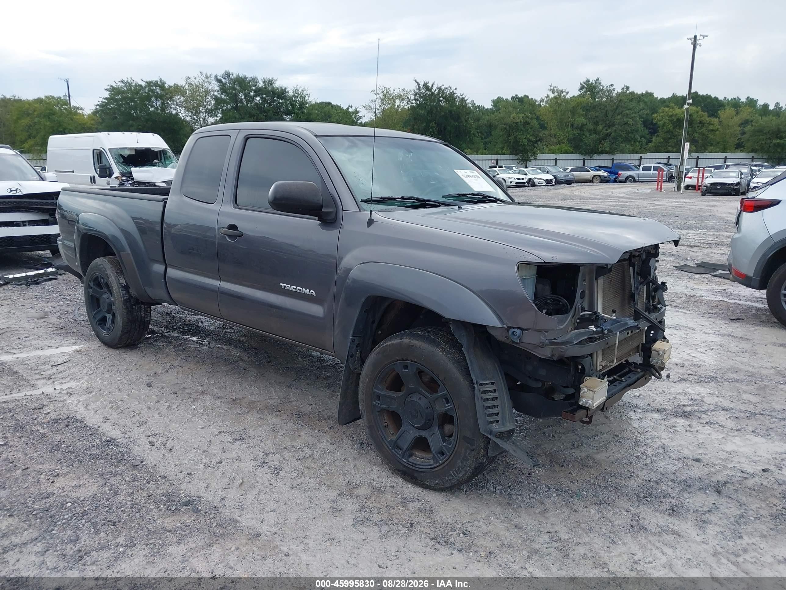 2013 Toyota Tacoma Prerunner Gray vin: 5TFTX4GN4DX021691