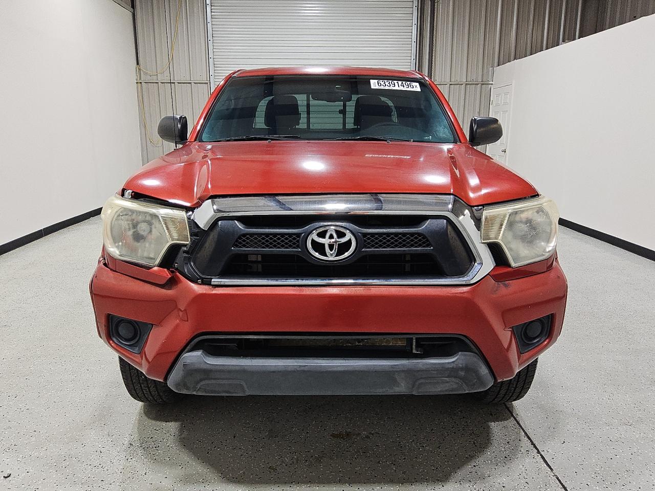 2013 Toyota Tacoma Prerunner Access Cab Red vin: 5TFTX4GN5DX021957 Damage: Air Conditioner, Blows Warm, Repair Required