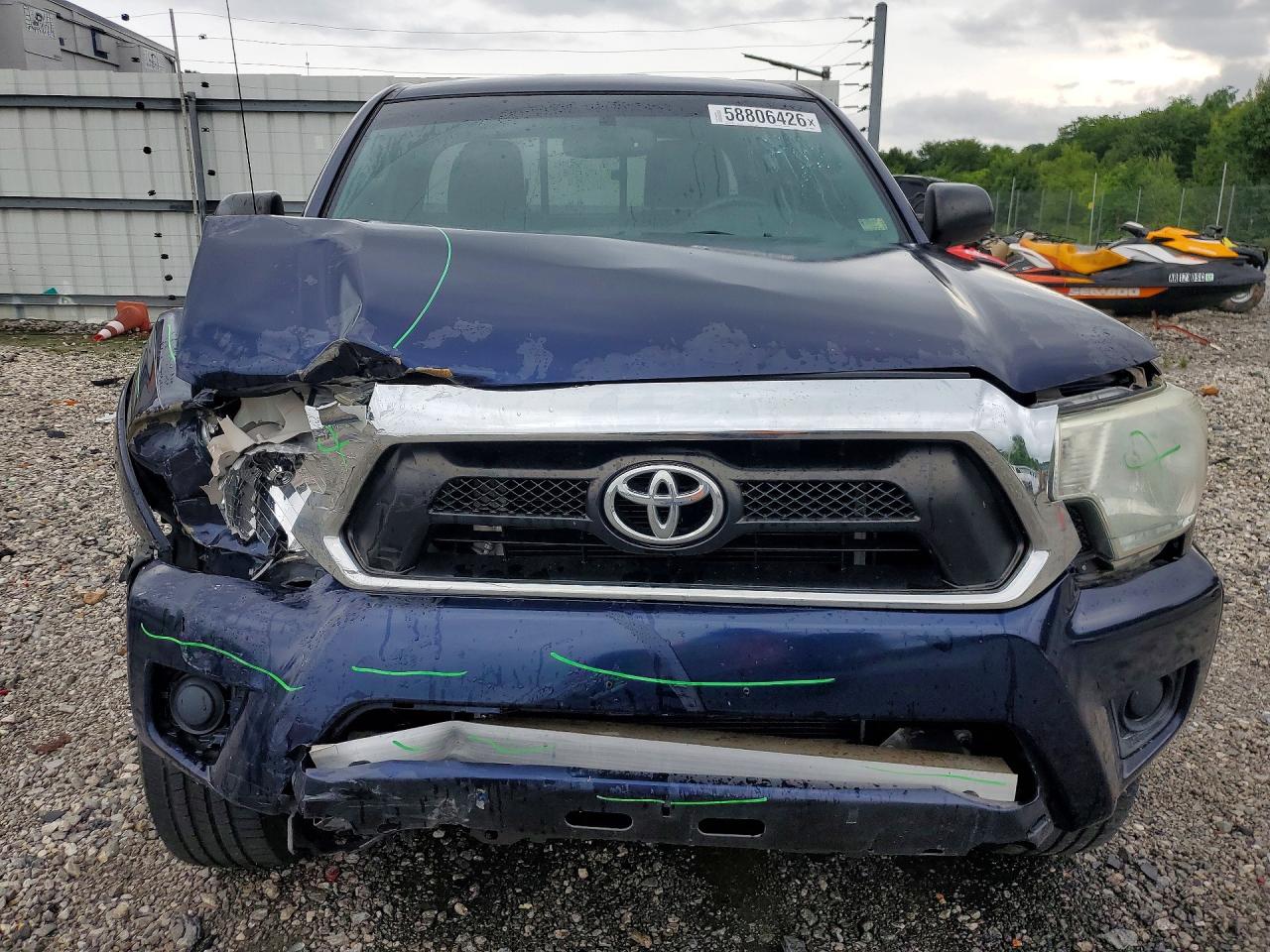 2012 Toyota Tacoma Prerunner Access Cab Blue vin: 5TFTX4GN6CX008097