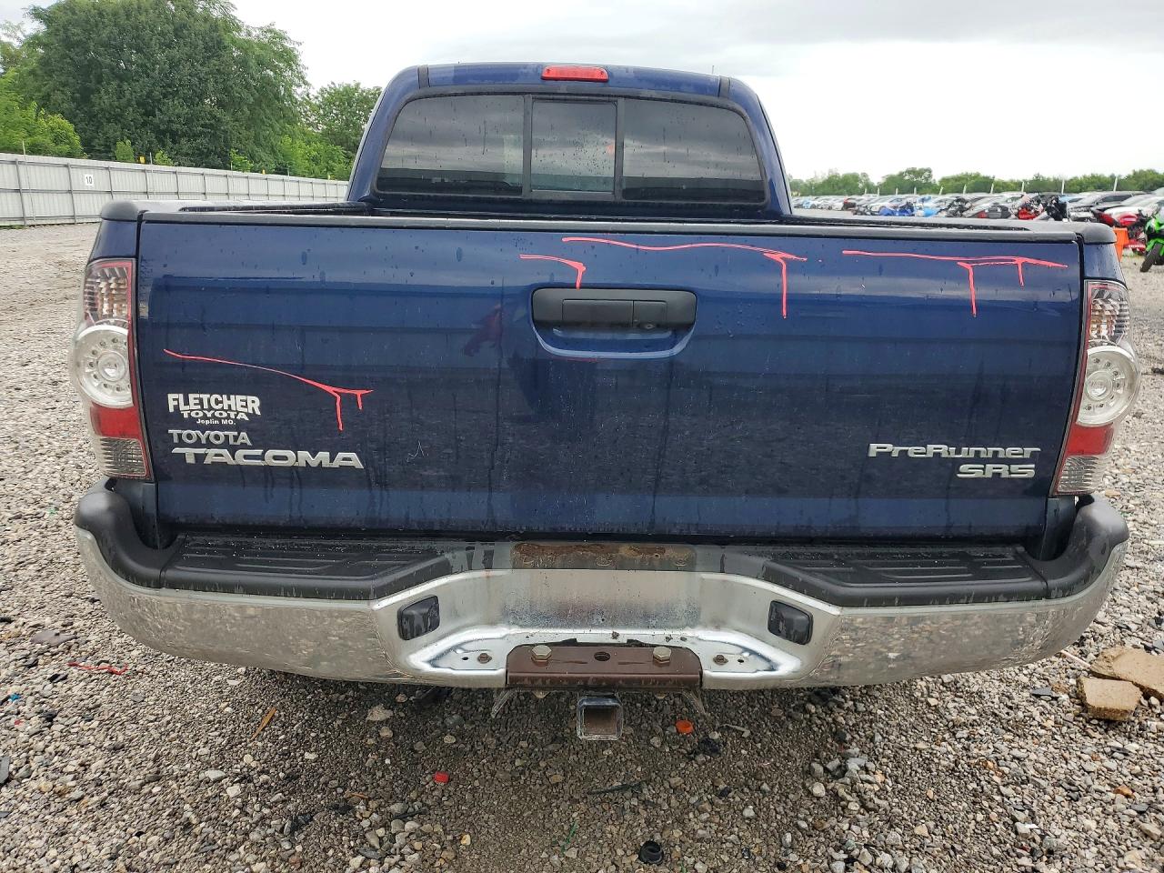 2012 Toyota Tacoma Prerunner Access Cab Blue vin: 5TFTX4GN6CX008097