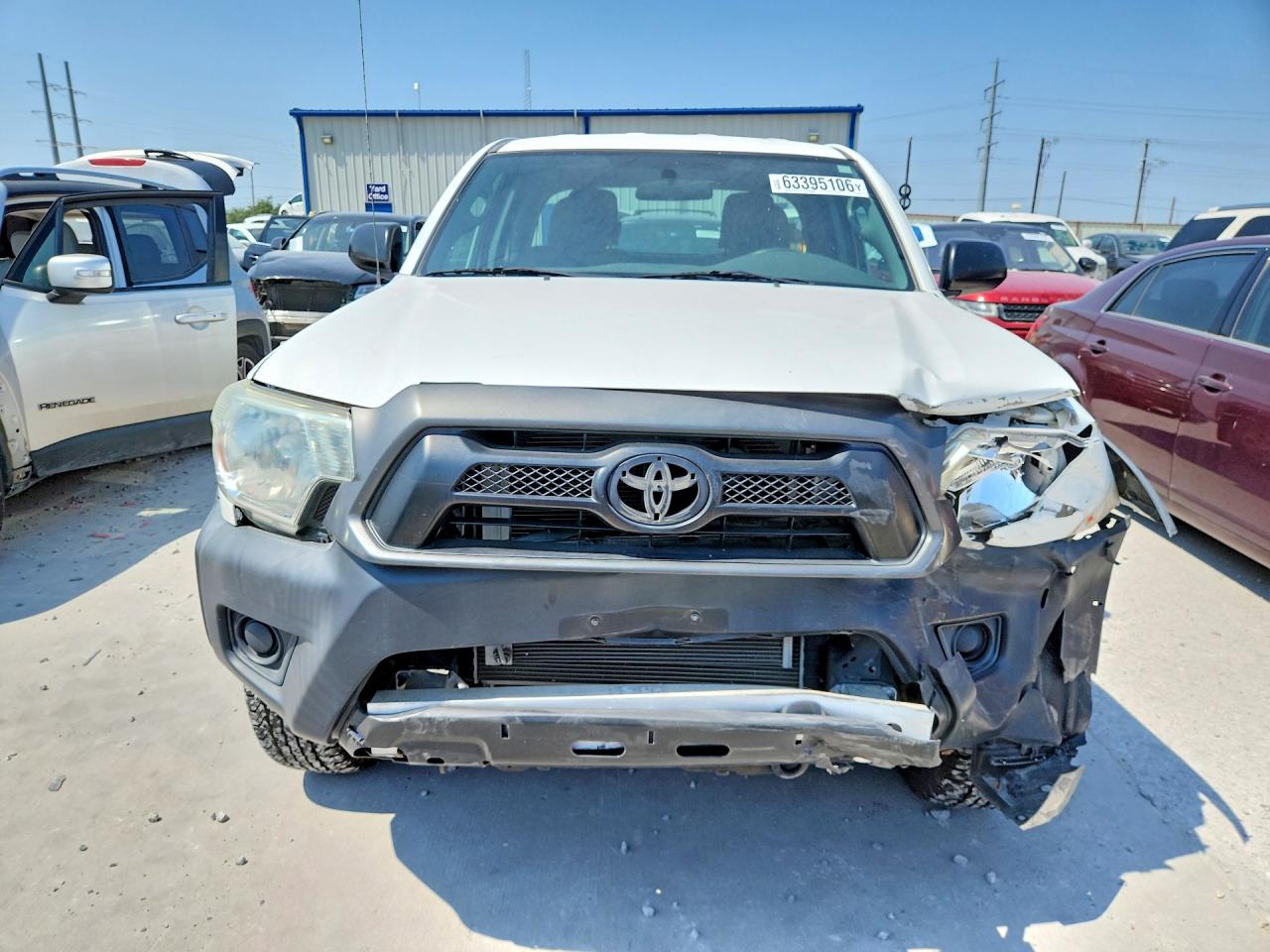 2014 Toyota Tacoma Prerunner Access Cab White vin: 5TFTX4GN6EX032127