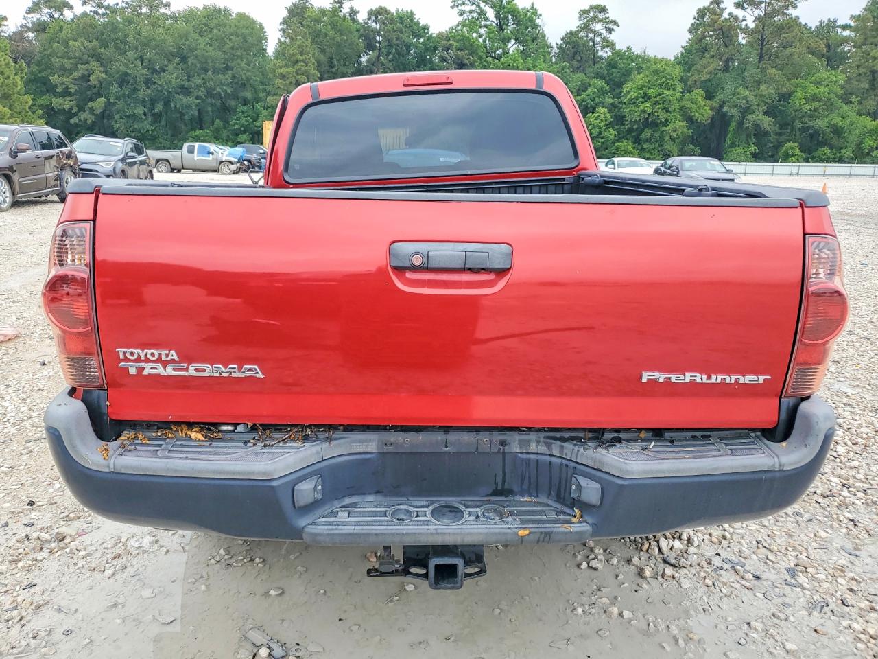 2014 Toyota Tacoma Prerunner Access Cab Red vin: 5TFTX4GN7EX028295