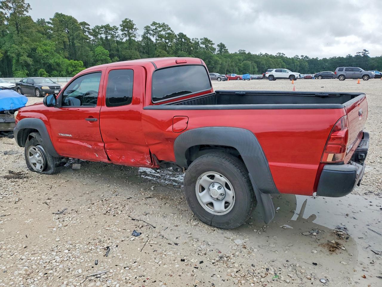 2014 Toyota Tacoma Prerunner Access Cab Red vin: 5TFTX4GN7EX028295