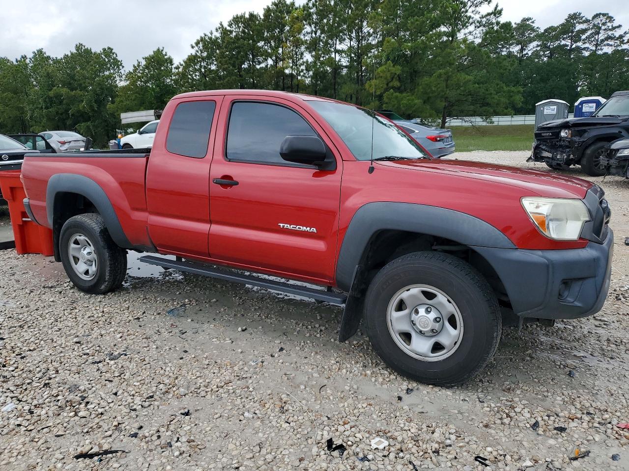 2014 Toyota Tacoma Prerunner Access Cab Red vin: 5TFTX4GN7EX028295