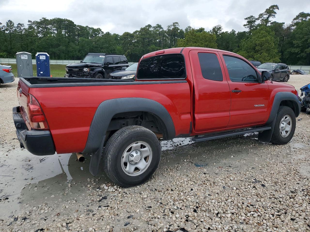 2014 Toyota Tacoma Prerunner Access Cab Red vin: 5TFTX4GN7EX028295
