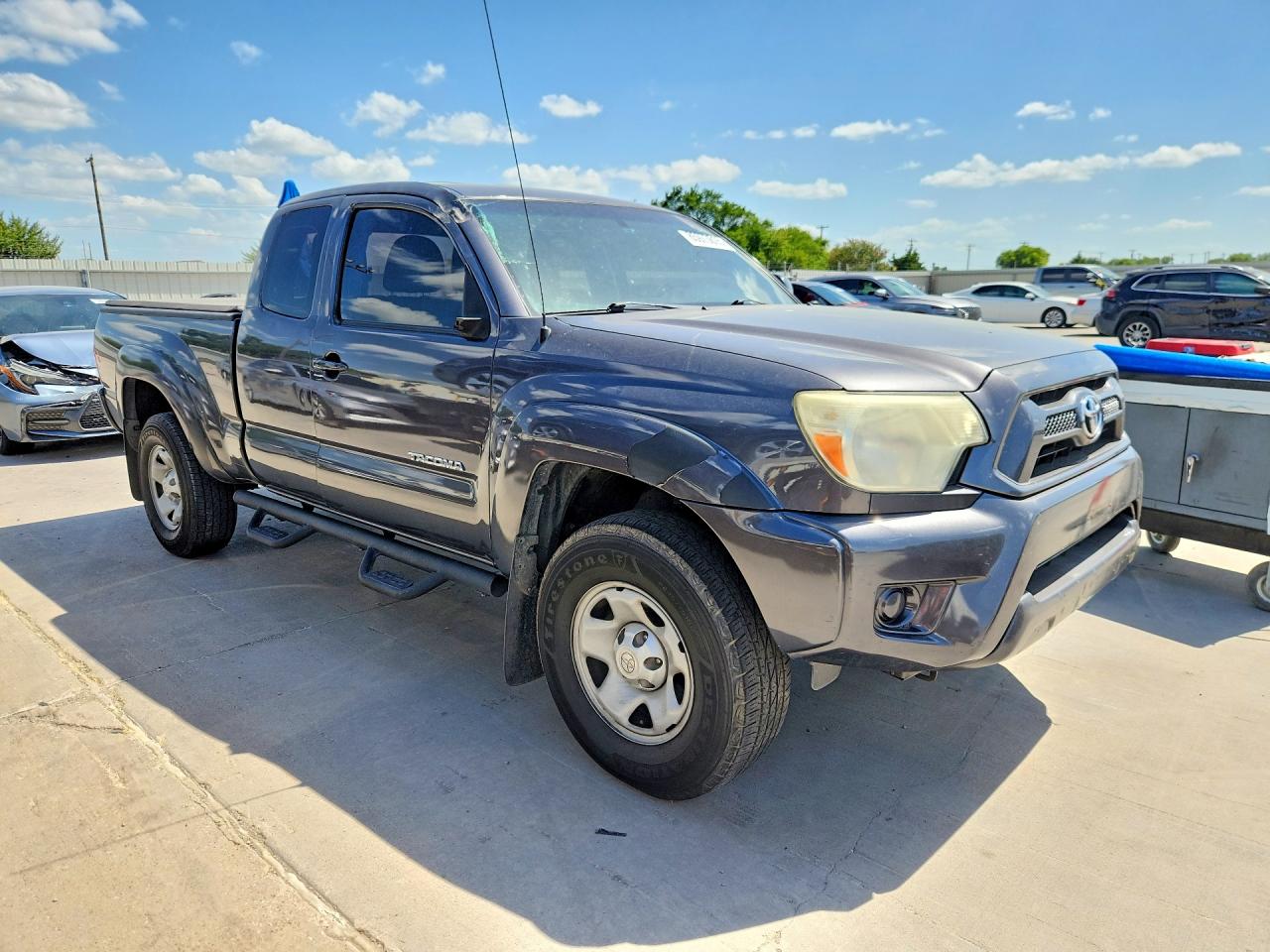 2014 Toyota Tacoma Prerunner Access Cab Gray vin: 5TFTX4GN9EX031652