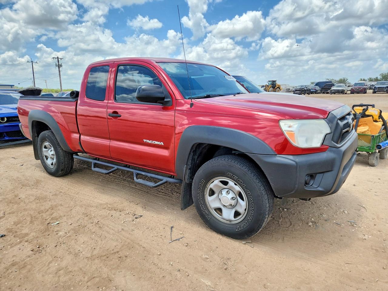 2013 Toyota Tacoma Prerunner Access Cab Red vin: 5TFTX4GNXDX020254