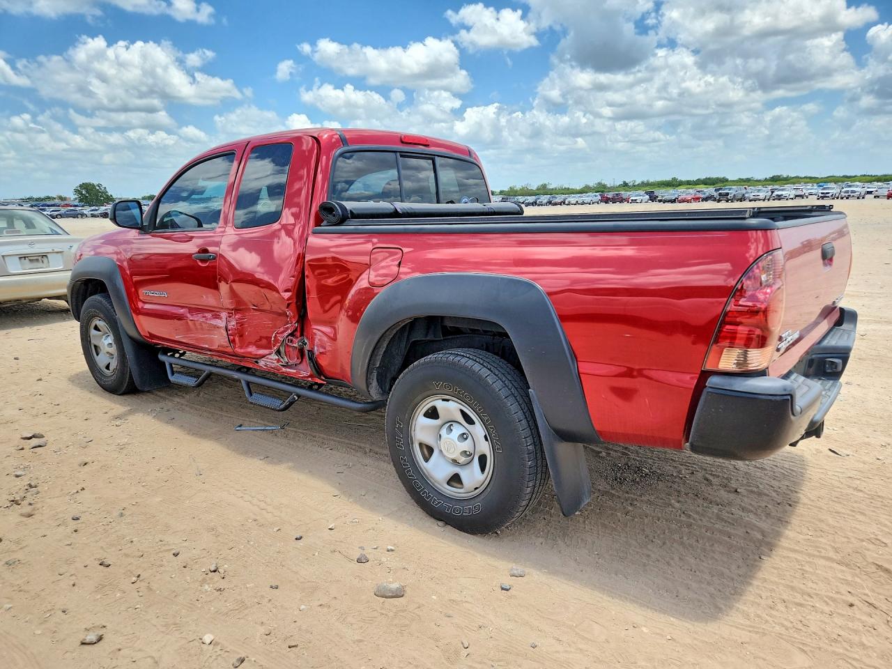 2013 Toyota Tacoma Prerunner Access Cab Red vin: 5TFTX4GNXDX020254