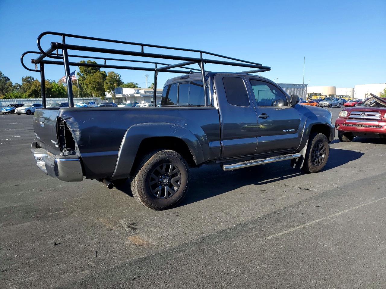 2014 Toyota Tacoma Prerunner Access Cab Gray vin: 5TFTX4GNXEX035161