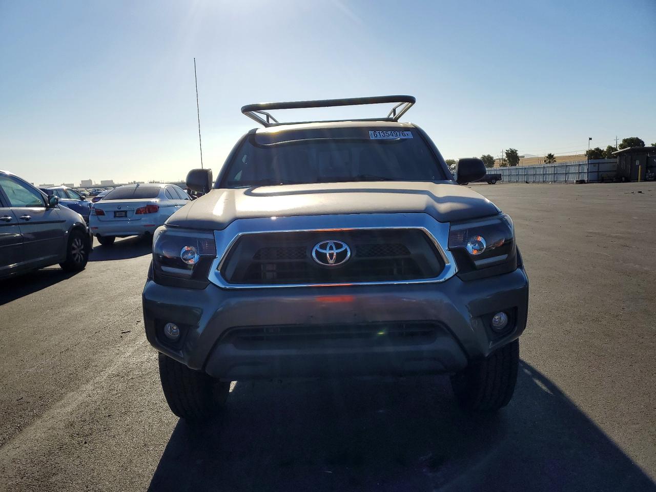 2014 Toyota Tacoma Prerunner Access Cab Gray vin: 5TFTX4GNXEX035161